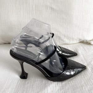 Jeffrey Campbell Black Pointed Toe Heels